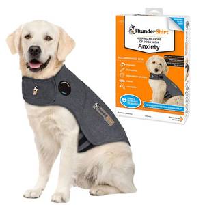 lot 19331 image: ThunderShirt for Dogs, X Large, Heather Gray Classic - Dog Anxiety Relief Calming Vest