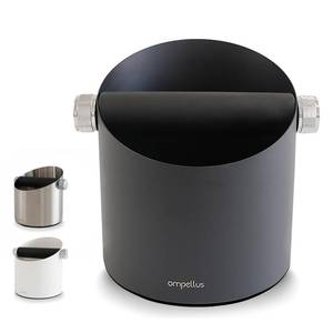 lot 19349 image: Ompellus Espresso Knock Box, Large Capacity and Non-Slip Base Coffee Knock Box, Barista Tools, Espresso Machine Accessories (Black)