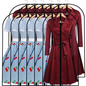 lot 19354 image: Garment Bags for Hanging Clothes 24ftft x 48ftft (Set of 12) Coat Covers for Closet Foldable Washable Dress Bags for Hanging Clothes for Long Dress Dance Costumes Suits Gowns Coats