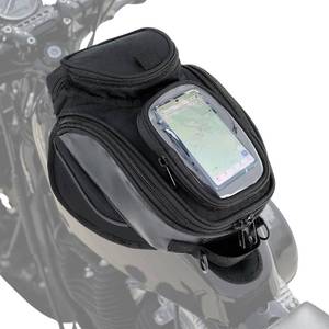lot 19378 image: Nomad Universal Magnetic Tank Bag for Motorcycles - Heavy Duty Black Gas Tank Pouch for Cruiser and Sportbike
