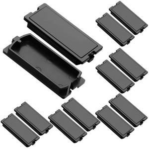 lot 20055 image: Kingdder 10 Pack Breaker Filler Plate, Circuit Breaker Panel Cover Knockout Filler Plate Box Cover Black