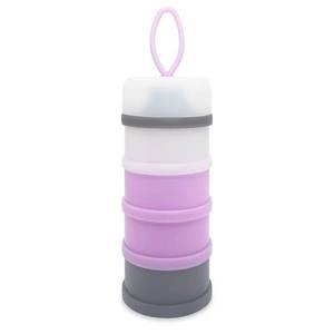 lot 20059 image: LADISO Baby Formula Dispenser, Formula Container, BPA Free, 4 Layers, Baby Feeding Travel Storage Container, Portable Milk Powder Dispenser Container, Non-Spill Stackable Baby Snack Storage Container
