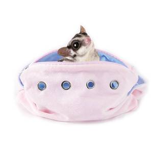 lot 20061 image: MeowandWoof Sugar Glider Bonding Pouch and Small Animal Carrier - Escape-Proof Sling for Hedgehogs, Ferrets, Hamsters Soft Critter Cuddler (10x6in, Pink)in