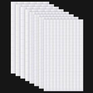 lot 20069 image: Outus 8 Sheets Foam Dots Squares 3D Pop Foam Squares Dual-Adhesive Mount for Halloween Christmas Scrapbook DIY Crafts Office Supplies, 2 Sizes