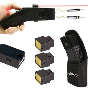 lot 20143 image: GOAEO Self-Defense Heavy Duty Stun Gun for Men and Women,15 Foot Range,1.80 �C Painful Charge,LED Flashlight,Safety Switch
