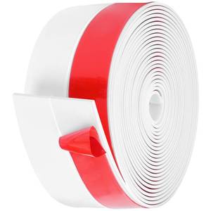 lot 20149 image: MYFAMIREA Door Weather Stripping 3IN (W) x 20FT (L) Door Draft Stopper Seal Tape Silicone Seal Strip Self Adhesive Shower Sweep Insulation Tape Side Bottom Strip for Sliding Glass Window Gap, White