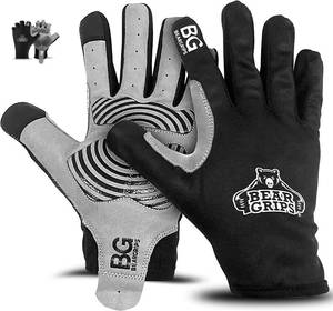 lot 20153 image: Bear Grips Weight Lifting Gloves for Men and Women  Half Finger Lifting  Full Finger Workout Gloves for Men  No Finger Exercise l Compression Weightlifting  Gym