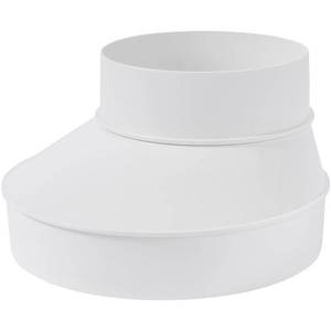 lot 20486 image: Vent Systems 6 inch to 4in inch Duct Reducer Adapter Connector Fitting Pipe Increaser Reducer Cone for HVAC Ventilation Systems, ABS Plastic PVC pipe 150 to 100 mmin