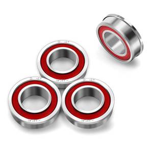 lot 20487 image: XiKe 4 Pcs Flanged Ball Bearings ID 34 x OD 1-38in, Applicable for Lawn Mower, Wheelbarrows, Windwill, Wagon, Carts and Hand Trucks Wheel Replacementin