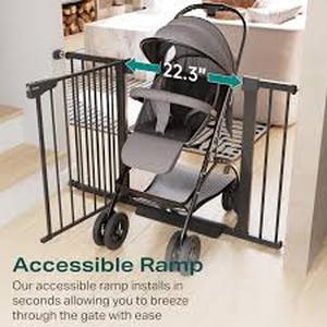 lot 3808 image: Cumbor Adjustable Safety Gate with Pressure Mount