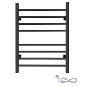 lot 13171 image: Towel Warmer Rack, Metal, Black
