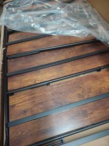 lot 1294 image: Foldable kitchen rack shelf wooden