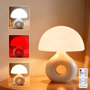 lot 1316 image: LemSen Mushroom Lamp, 670nm Red Light & 10000 Lux Therapy Lamp with Remote & Memory, 4 Color & 5 Brightness3 Timers,Bedside Nightstand Light for Bedroom,Sunlight Lamp for Home Office Birthday Gift
