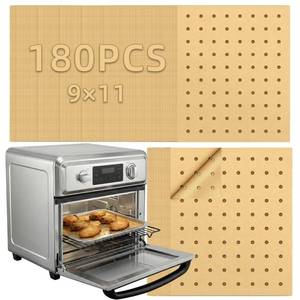 lot 2294 image: MEIYA Air Fryer Liners Disposable, 180Pcs Parchment Paper Sheets for Air Fryer, Oven, Toasters, 9x11 Inch rectangle Non-Stick Air Fryer Liner, Unbleached Oven Liners for Bottom of Oven