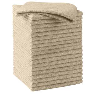lot 2316 image: HOMEXCEL Brown Microfiber Cleaning Cloths, 20 Pack Cleaning Rags - Lint Free & Scratch-Free Microfiber Towels for Cars, House & Kitchen, Absorbent Cleaning Towels, 11.5 x 11.5 Inch