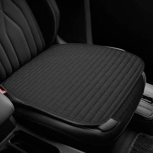 lot 2367 image: GAOLAOSY Car Front Seat Cover, Breathable Linen Automotive Seats Cushion, Anti-Slip Vehicle Seat Pad with Storage Pocket, Universal Auto Seats Protection Mat (BlackSg)