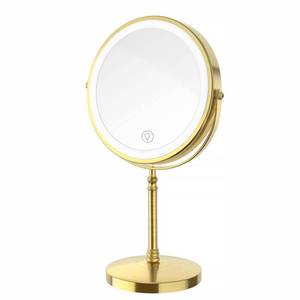 lot 4342 image: DEIOVWXS Makeup Mirror, 3000mAh Rechargeable Double-Sided Magnifying Vanity Mirror with 3 Colors, 1X10X, 360° Rotation, Adjustable Brightness, Gifts for Mom, Women,Wife, Girls, Dorm Room Essential
