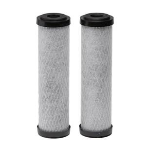 lot 4344 image: EcoPure EPW2C Carbon Block Universal Whole Home Water Filter 2-Pack �� Fits Standard Capacity Systems �� NSF Certified �� 5 Micron �� Reduces Chlorine, Sediment, Sand, Dirt & Rust �� 3-Month Life per Filter