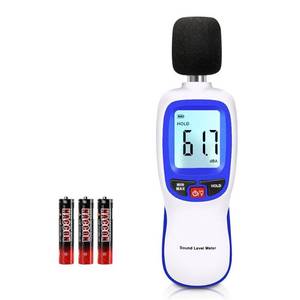 lot 4349 image: Decibel Meter, Portable SPL Meter (Sound Pressure Level Meter), Digital Noise Meter, Range 30-130dB(A) db Meter, Noise Volume Measuring Instrument, Sound Monitoring Tester (Battery Included) Blue