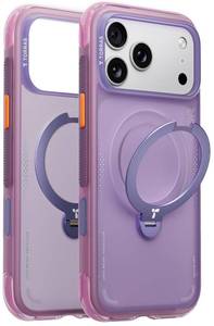 lot 4358 image: TORRAS Ostand Q3 Air for iPhone 17 Pro Case 6.3 with Stronger Magnetic Stand, Fit for Magsafe, Airbags Miltary Protection, Camera Control for iPhone 17 Pro Case, Shockproof & Stylish, Purple