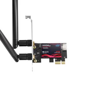 lot 4375 image: WiFi 6 PCIe Card for Gaming PC with Bluetooth 5.2,3000Mbps Ultra-Low Latency,WPA3 Security,4K StreamingVR ReadyWindows 1110 Dual Band Adapter