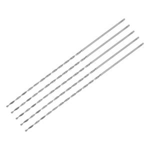 lot 4404 image: uxcell 5 Pcs 1mm Mini Micro Twist Drill Bits, High-Speed Steel Straight Shank Extra Long Drill Bit 80mm for Aluminum Alloy