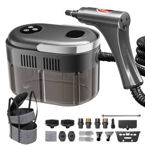 lot 9058 image: Steam Cleaner,15s Heat-Up,1.5L Tank,6-Level Adjustable Handle,Steamer for Cleaning,Portable Steamer for Cleaning with 20PCS Accessories,Steam Cleaner for Home,Car