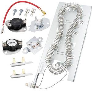 lot 9065 image: Dryer Heating Element Kit Fit for Whirlpool WED5620HW0 WED5620HW1 WED5620HW2 WED5800BW0 WED5800BC0 WED6120HW1 WED6120HC1 WED5700AC1 WED5700XW0 WED5810BW0