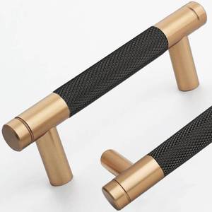 lot 10009 image: Ntresbonne 12 Pack 3 Inch 76 mm Bronze and Black Barrel Cabinet Pulls Cupboard Aluminum Handles Drawer Pull Cabinet Handles