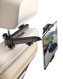 lot 10012 image: CALEPOP Tablet Holder for Car, Extendable & Pivoting Headrest Mount to Keep Kids Engaged �� Road Trip Essential for 5.5-11 Devices (1 Pack)