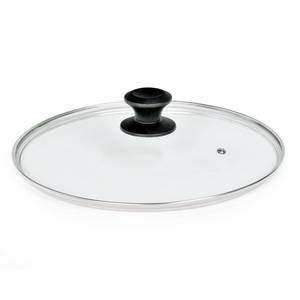 lot 11756 image: 11 In Glass Lid for Frying Pan, Tempered Replacement Cover Compatible with All 11 Inches Cookware for Skillets, Round Cast Iron, Cast Aluminium, Stainless Steel Pans &Pots