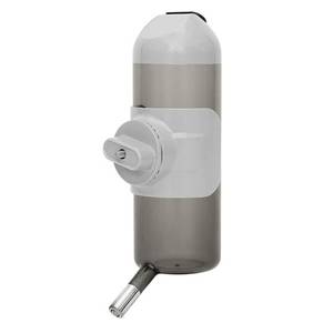 lot 11758 image: Pet Water Bottle Hanging Dog Water Dispenser Kennel Drinker Kettle Feeder BPA Free Cage Crate Hutch Puppy Cat Rabbit (24oz, Gray)