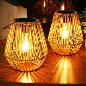 lot 11778 image: Homemory Solar Lanterns Outdoor Waterproof Hanging Lights, Outside Solar Lamp Decorative for Garden, Yard, Patio, Porch, Trees, Lawn, Pathway, Table (2)