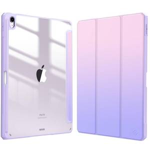 lot 12194 image: Fintie Hybrid Slim Case for iPad Air 13-inch M4M3M2 (202620252024) - Built-in Pencil Holder Shockproof Cover with Clear Transparent Back Shell, Fantasy Ombre
