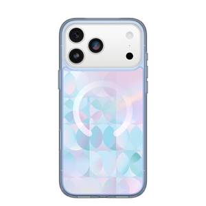lot 12200 image: OtterBox iPhone 17 Pro Max Symmetry Series Clear Case - Opal Prism - Blue
