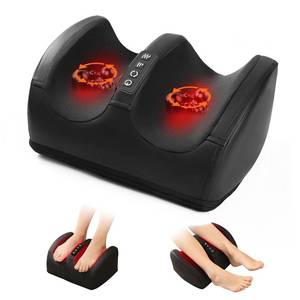 lot 13215 image: Foot and Leg Massager,Heated Foot Massager for Plantar Fasciitis Pain Relief,3D Shiatsu Rollers with Adjustable Heat for Plantar Fasciitis,5 Modes,Enhances Blood Circulation (Black)