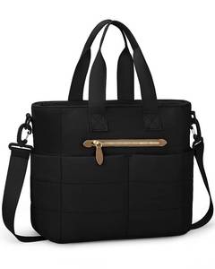 lot 14335 image: Tuwubi Women Lunch Bags for Work,Large Insulated Lunch Box with Pockets,Lunch Tote Bag for Office,School and Picnic (Black)