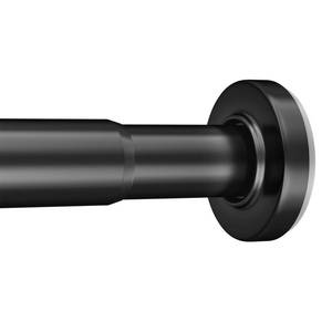 lot 14340 image: AmazerBath Spring Tension Shower Curtain Rod, 31-46.5 Inches Heavy Duty Shower Rod Rust Proof Bathroom Curtain Rod, Adjustable Shower Tension Rod No Drill Easy Segmented Installation, Black