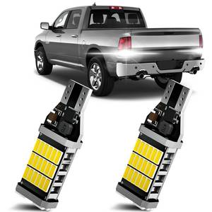 lot 14363 image: XFLHEHD 2PCS Ram LED Reverse Light Bulbs for 2009-2018 Dodge Ram 1500 2500 3500, 6500K White Super Bright Back up Lights, 2835 45-SMD Chipsets Error Free, Upgraded LED Backup Reverse Bulbs Replacement