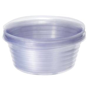 lot 14376 image: MECCANIXITY Plant Pot Saucer 9 Inch Plastic Round Flower Drip Tray for Indoor Outdoor, Clear Pack of 20