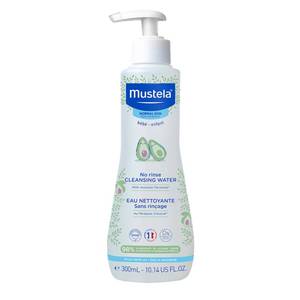 lot 14399 image: Mustela Baby Cleansing Water - No-Rinse Micellar Water - with Natural Avocado & Aloe Vera - for Babys Face, Body & Diaper - 10.14 fl. oz.