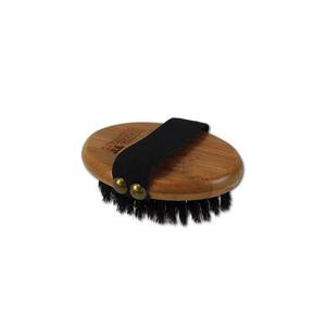 lot 14430 image: Bamboo Groom Palm Brush with Boar Bristles for Pets