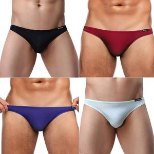 lot 14436 image: Avidlove Underwear Mens 4 Pack Classic Low Rise Stretchy Hip Briefs Bikini