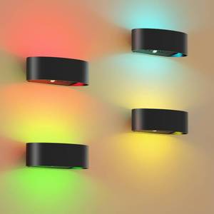 lot 15338 image: Motion Sensor Wall Light, 5000mAh Rechargeable Battery Operated Motion Sensor Light Indoor with Remote, 15 RGB and 3 Colors Dimmable, Wireless Wall Sconces for Hallway, Living Room, Stair, Bedroom