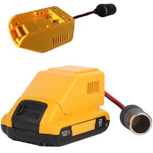 lot 16046 image: Tonsim 20V Battery Adapter for Dewalt 20V Max Battery to Cigarette Lighter Socket, Cordless Tool Converters for Power Wheel & Car Appliances Compatible with Dewalt Flexvolt XR Battery