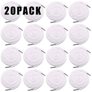 lot 16147 image: 20 Pack Replacement Drawstrings Drawcords for Pants Sweatpants Hoodies Scrubs Jackets Shorts Tool 53 Long (White)