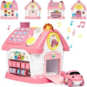 lot 17532 image: Marstone Toddler Toys for 1 Year Old Girl Gifts First 1st Birthday Gifts for Girls and Boys, 8-in-1 Musical Learning House Baby Toys 6-12 12-18 Months, Educational Toddler for Ages 0-2