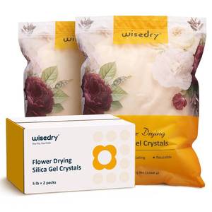 lot 17533 image: wisedry 10 LBS Silica Gel Flower Drying Crystals, 2 Packs of 5 LBS, Fine Crystals