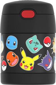 lot 18378 image: THERMOS FUNTAINER 10 Ounce Stainless Steel Vacuum Insulated Kids Food Jar with Spoon, POKEMON