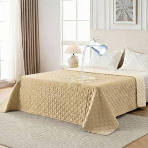 lot 19444 image: FunFurry Waterproof Dog Blanket, Couch Cover for Dogs Washable, Reversible Dog Bed Cover, Couch Furniture Protector. (Dark��Light Beige, 82 X 120 Inch - 1 Pack)